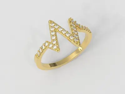 Diamond Ring 3D print model