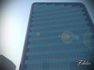 Building 25 Low-poly 3D model