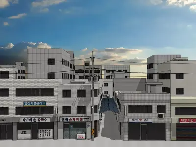 crime town all set 3D model