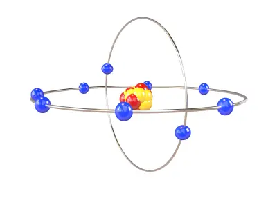 Fluorine Chemical Element v2 001 Low-poly 3D model