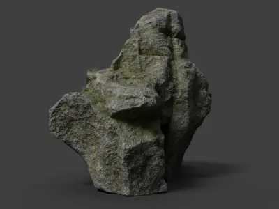Rock 3-4 Low-poly 3D model
