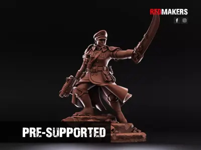 Shock Troops - Female Officer of the Imperial Force 3D print model
