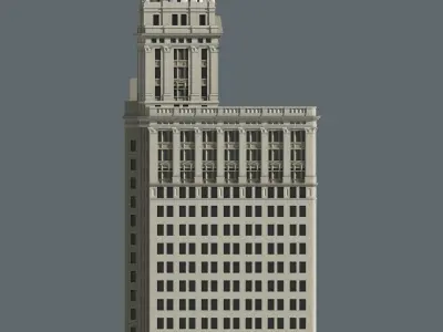 New Orleans Jazz Age Skyscrapers 3D print model
