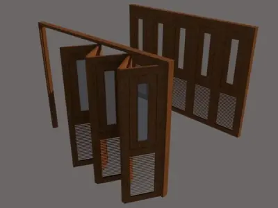 garage folding door 3D model