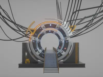 SCI FI stargate 3D model