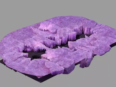 Battlestar - Icefield - Bursting Ice 02 3D model