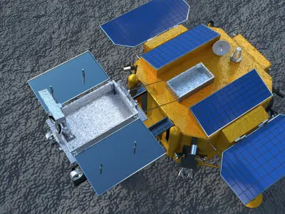 Chang e 4 lunar rover Low-poly 3D model