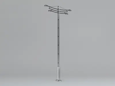 Street Light Pole 3D model