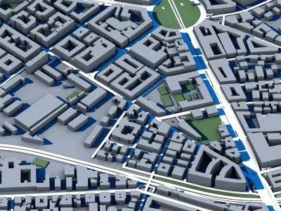 Part of Rome 3D Model Ancient Rome Skyline  3D model