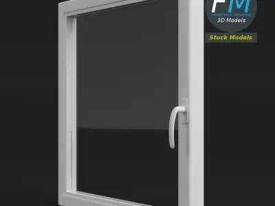 Square window 3D model