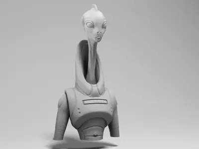 Anthony Phelan - Lama Su Kaminoan - Star Wars episode 2 3D print model