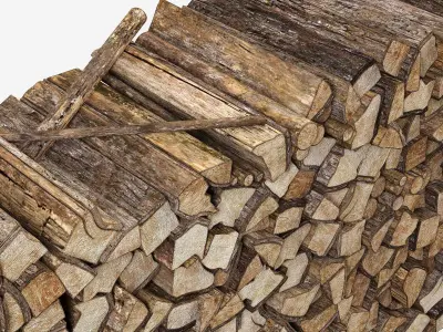 Firewood decor n4 3D model