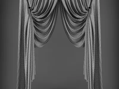Curtain 3D model 326 Low-poly 3D model