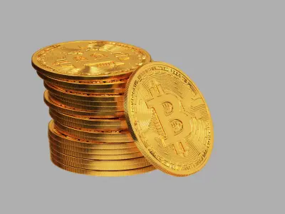 Bitcoin Stack 01 3D model