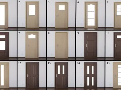 doors collection door 3D model