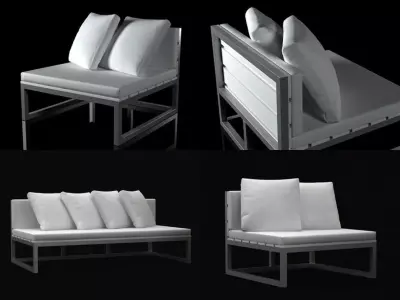 Saler sofa modules 3D model