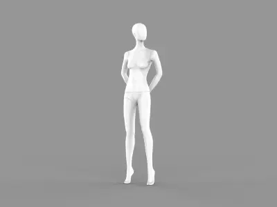 Female Mannequin Clo3d High Poly 3D model