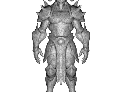 Celestial Horned Guardian 3D print model