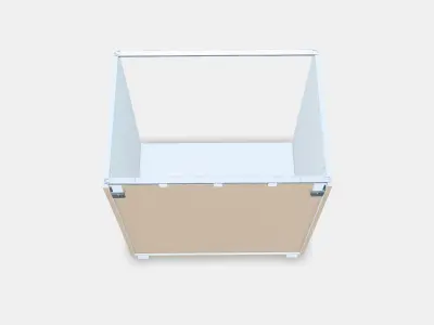METOD Base cabinet frame Low-poly 3D model