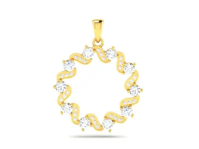 Solitaire Women Pendants  3D print model order