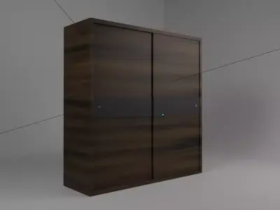 WOODEN CUPBOARD  Free 3D model