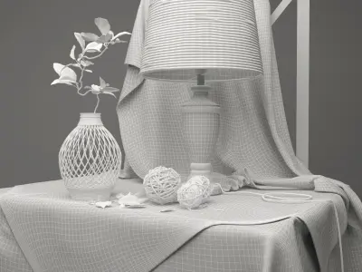 Lighting Decoration Set 3D model