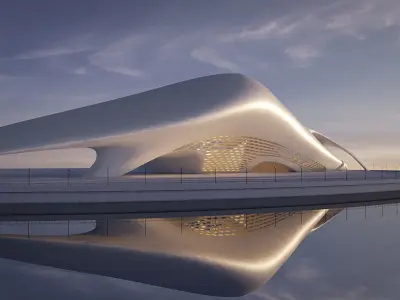 Futuristic building 33 3D model