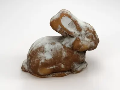 Bunny Easter Cake 3D model