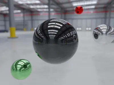 HDRI - Industrial Warehouse Interior 7 Texture