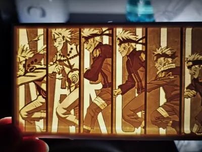 NARUTO LITHOPHANE 3D print model