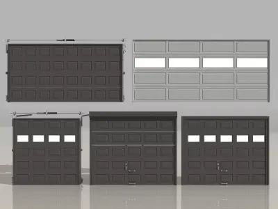 Metal Door Roller Shutter 3D model