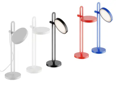 Echo Table Lamp black 3D model