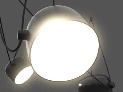 Multi Light Pendant Hanging Lamps 3D model