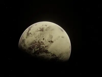 Planet Space Ready to game Low-poly 3D model buy