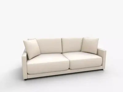 Gather Deep Apartment Sofa 3D model