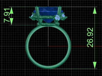 Jewelry ring 409 3D print model