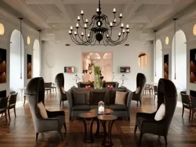 Seneca 18 light chandelier 3D model