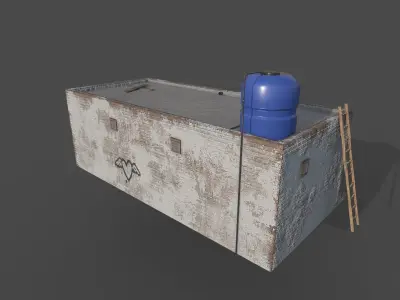 Village House 2 Low-poly 3D model