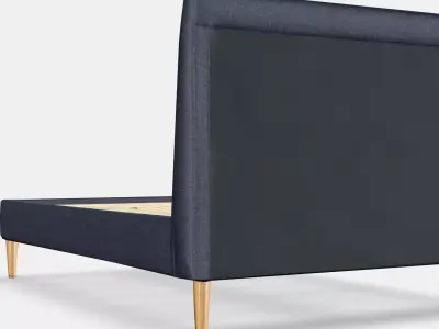 IDANAS Upholstered bed frame 3 Low-poly 3D model