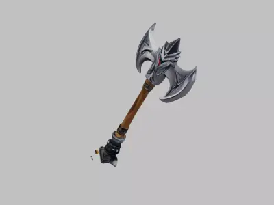 fancy axe2 Free low-poly 3D model