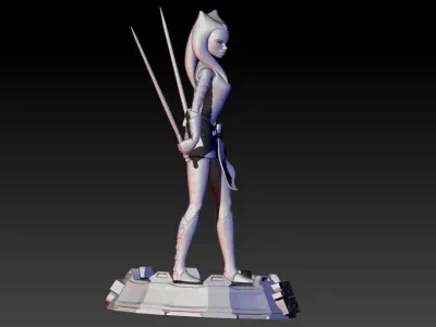 Ahsoka Tano from Clone Wars series 3D print model