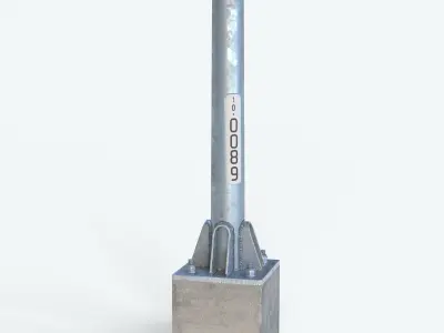 Street light - Japan Low-poly 3D model