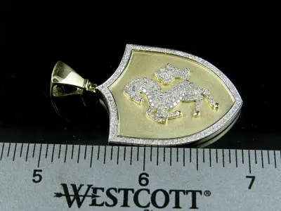 Prancing Horse Iced Pendant  A tribute to Ferrari iconic logo 3D print model