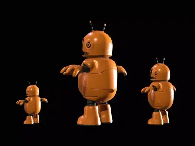 Minirobotic3Pack3 Low-poly 3D model