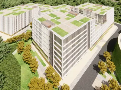 Modern City Block -A18 3D model
