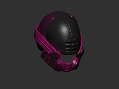 helmet high poly sculpt 3d printable  3D model 134