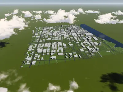 Downtown Louisville Kentucky 3D model