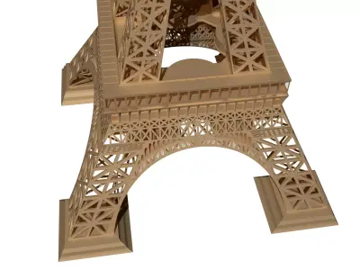 Eiffel Tower France 3D model 3D model