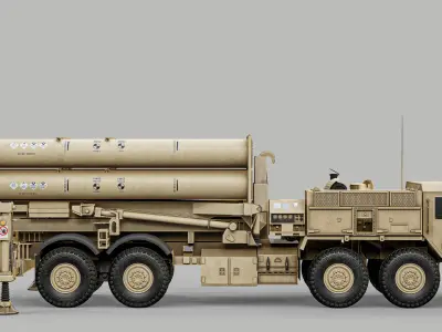  THAAD Complex US Mobile Anti-Ballistic Missile System PBR 