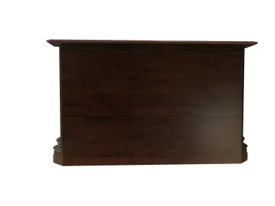 Wooden Corner Cabinet Low-poly 3D model